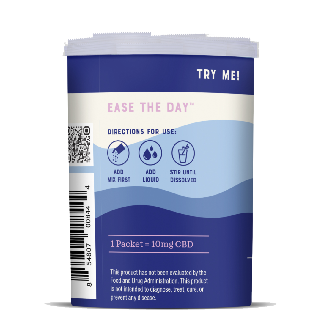 CBD Drink Mix Stick Pack Canister Weller